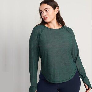 2/$30 Old Navy Active Long-Sleeve Breathe ON Slub-Knit T-Shirt Tamalpais #A1249